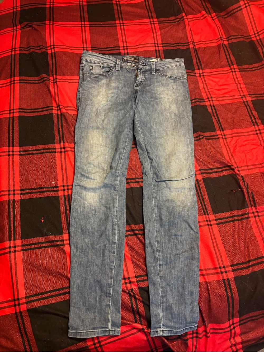 GUESS Women's Light Blue Skinny Jeans